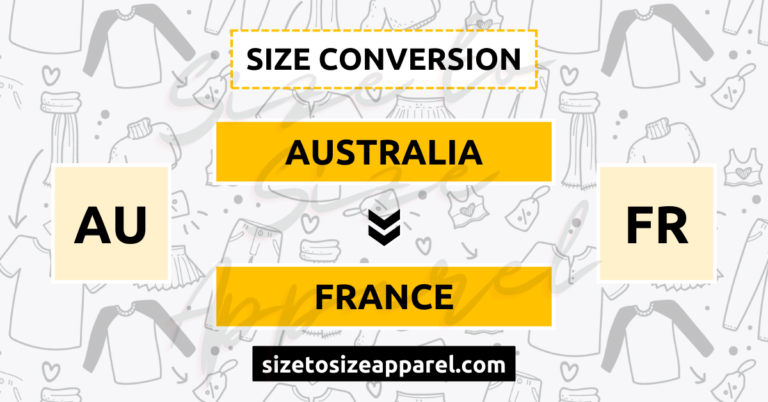 Australia (AU) to France (FR) Size Conversion