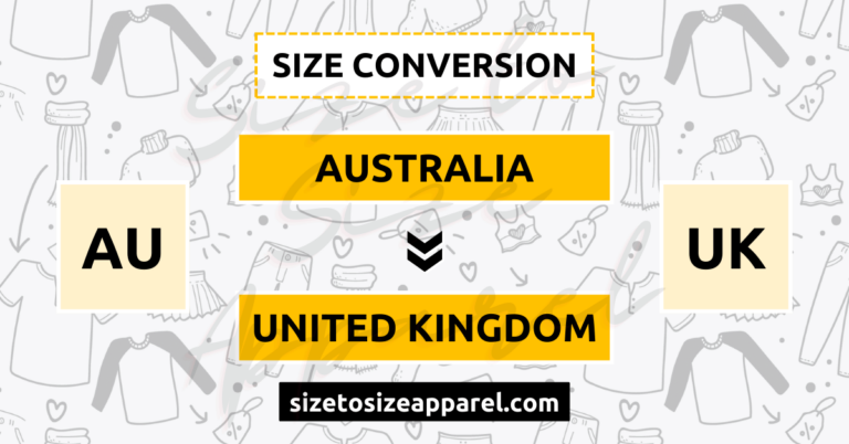 Australia (AU) to United Kingdom (UK) Size Conversion