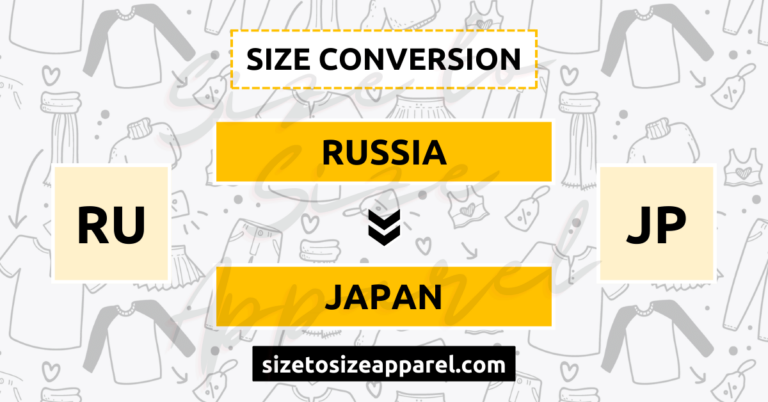 Russia (RU) to Japan (JP) Size Conversion